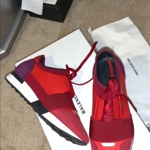 Heels, two pair of sneakers